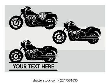 Motorrad, Motorradsymbol, Rennrad, Motorräder, Motorradvektor, Motorrad, Motorrad, Silhouette, Monogramm, Bike, Clipart, EPS, Silhouette, Vektorsymbol