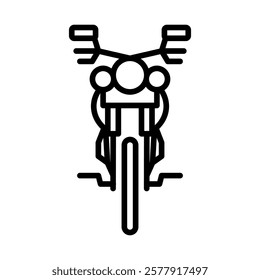 Motorcycle icon set. Vector illustration.