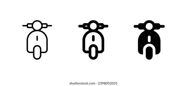 Motorcycle icon set for web, ui, and mobile apps