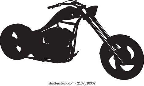 Motorcycle Icon Sign Vector Black Silhouette Stock Vector (royalty Free 