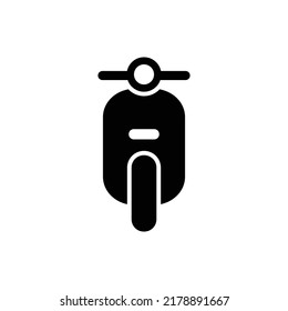 Vector de señalización de icono de motocicleta aislado en tablero blanco