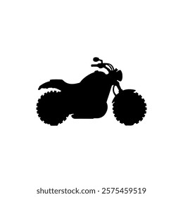 Motorcycle icon silhouette icon vector design.