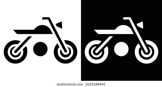 Motorcycle icon simple line vector. Symbol, logo.