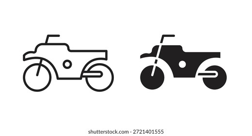 Motorcycle icon for template. Icon vector graphic set