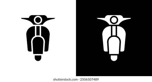 motorcycle icon Thin line illustration set