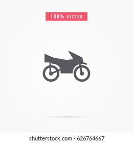 Motorcycle icon. transport sign