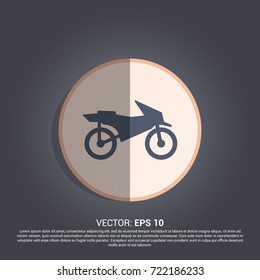Motorcycle icon. transport sign