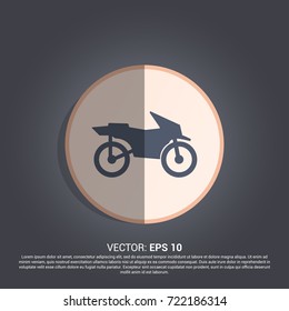motorcycle icon. transport sign