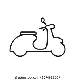 Motorcycle icon. transport sign. vector illustration