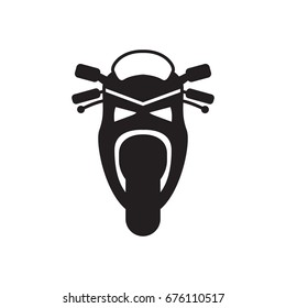 Motorcycle icon in trendy flat style isolated on white background. Symbol for your web site design, logo, app, UI. Vector illustration, EPS