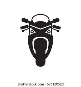 Motorcycle icon in trendy flat style isolated on white background. Symbol for your web site design, logo, app, UI. Vector illustration, EPS