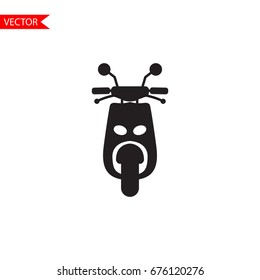 Motorcycle icon in trendy flat style isolated on white background. Symbol for your web site design, logo, app, UI. Vector illustration, EPS