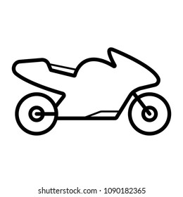 motorcycle icon vector
