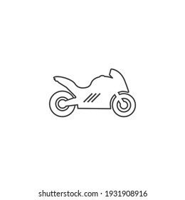 Motorcycle Icon Vector Design Illustration Logo Template