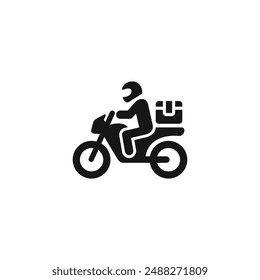 Motorcycle icon vector. EPS 10 editable vector