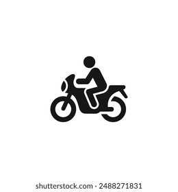 Motorcycle icon vector. EPS 10 editable vector