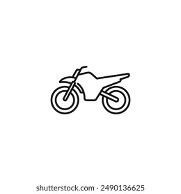 Motorcycle icon vector. EPS 10 editable vector