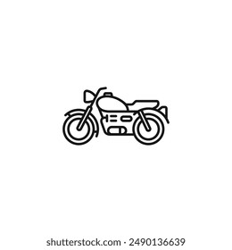 Motorcycle icon vector. EPS 10 editable vector