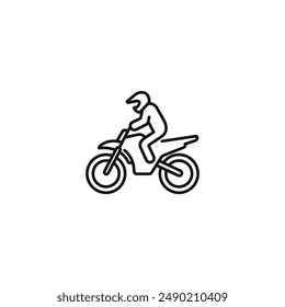 Motorcycle icon vector. EPS 10 editable vector