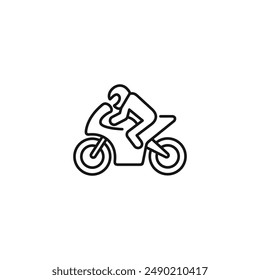 Motorcycle icon vector. EPS 10 editable vector