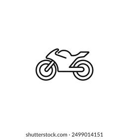 Motorcycle icon vector. EPS 10 editable vector