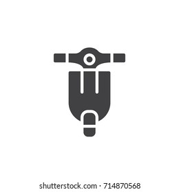 Motorcycle icon vector, filled flat sign, solid pictogram isolated on white. Symbol, logo illustration.