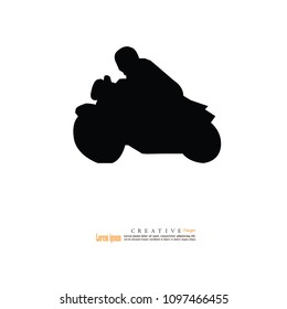 Motorcycle  icon. vector illustration.