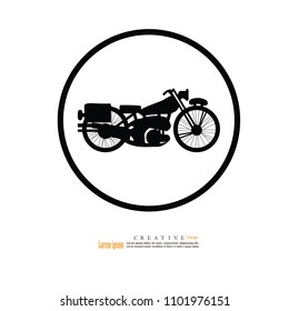 Motorcycle  icon. vector illustration.