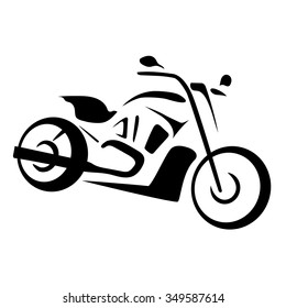 Motorcycle icon. Vector illustration.