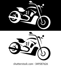 Motorcycle icon. Vector illustration.