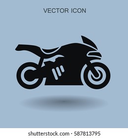 Motorcycle icon vector illustration