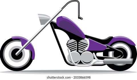 Motorradsymbol, Vektorgrafik-Design