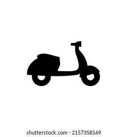 ilustración vectorial de icono de motocicleta. Aislado sobre fondo blanco.