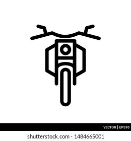 Motorcycle icon vector illustration logo template. EPS 10