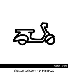 Motorcycle icon vector illustration logo template. EPS 10