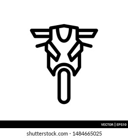 Motorcycle icon vector illustration logo template. EPS 10