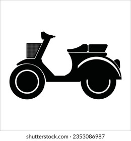 motorcycle icon vector illustration logo design