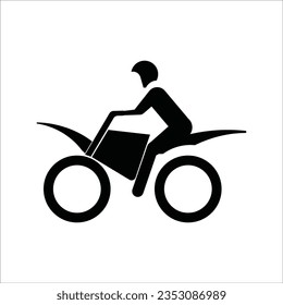 motorcycle icon vector illustration logo design