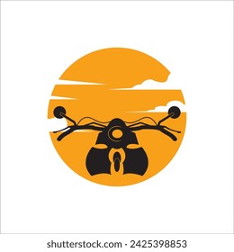 MOTORCYCLE ICON VECTOR ILLUSTRATION SYMBOL DESIGN