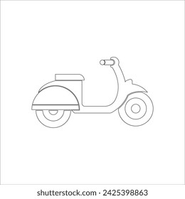 MOTORCYCLE ICON VECTOR ILLUSTRATION SYMBOL DESIGN