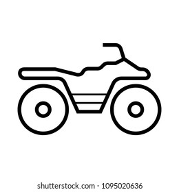 Motorcycle icon vector isolated on white background
