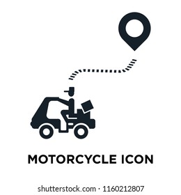 Motorcycle icon vector isolated on white background, Motorcycle transparent sign