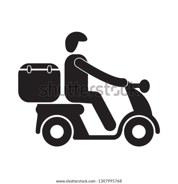 Motorcycle icon\
vector logo template flat\
trendy