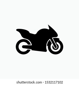 Motorcycle Icon - Vector, Sign and Symbol for Design, Presentation, Website or Apps Elements.