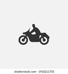 Motorcycle icon. Vehicle symbol modern, simple, vector, icon for website design, mobile app, ui. Vector Illustration