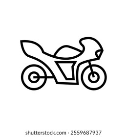 Motorcycle icon with white background