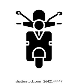motorcycle icon white on background