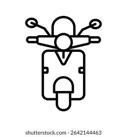 motorcycle icon white on background