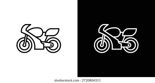 Ícones de motocicleta design gráfico símbolos vetoriais. ícone Eps10.