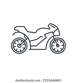 Motorcycle icons  symbol vector elements for infographic web